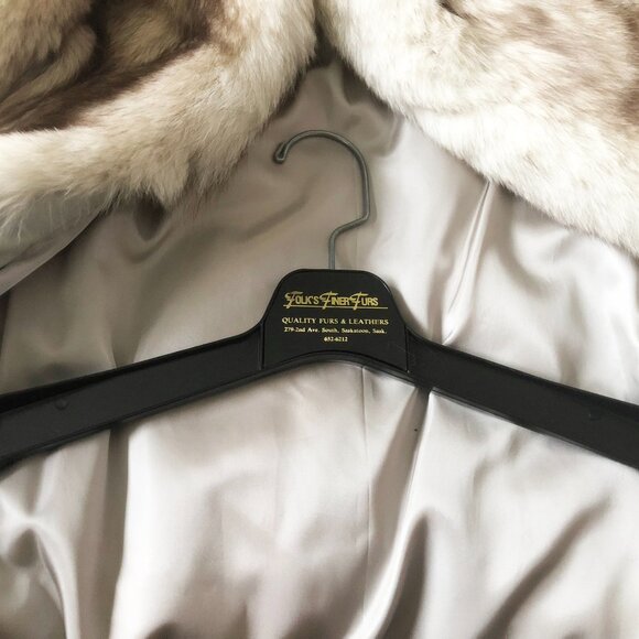 Genuine silver fox fur coat - Picture 8 of 8